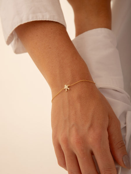 Pulseira Filho Prata 925 Banho Ouro 18k Pingente Cravado