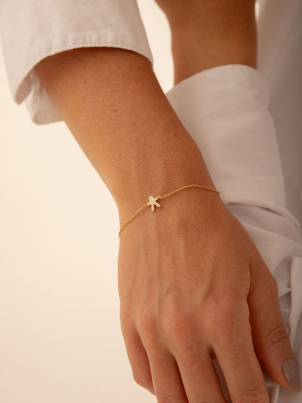 Pulseira Filho Prata 925 Banho Ouro 18k Pingente Cravado