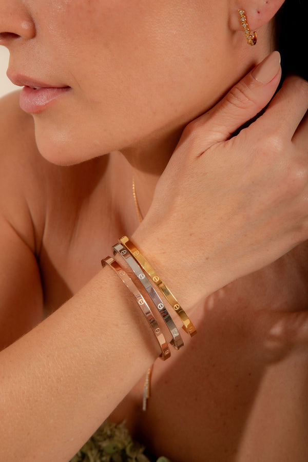 Trio Braceletes Luxo