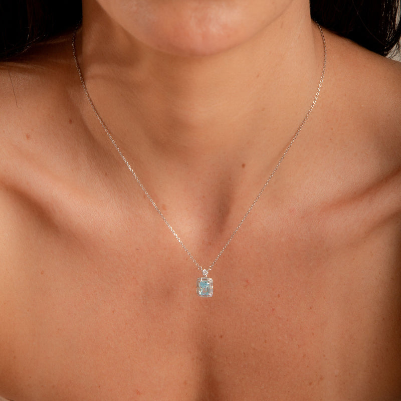 Colar Ponto de Luz Topázio Classico P925