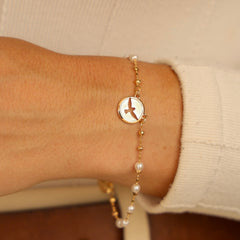 Pulseira Divino Espirito Santo Perola