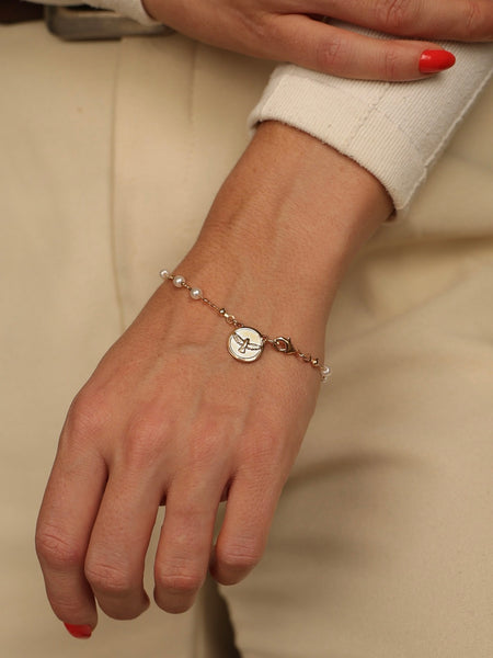 Pulseira Divino Espirito Santo Perola Shell