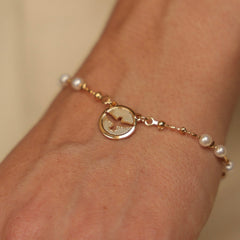 Pulseira Divino Espirito Santo Perola