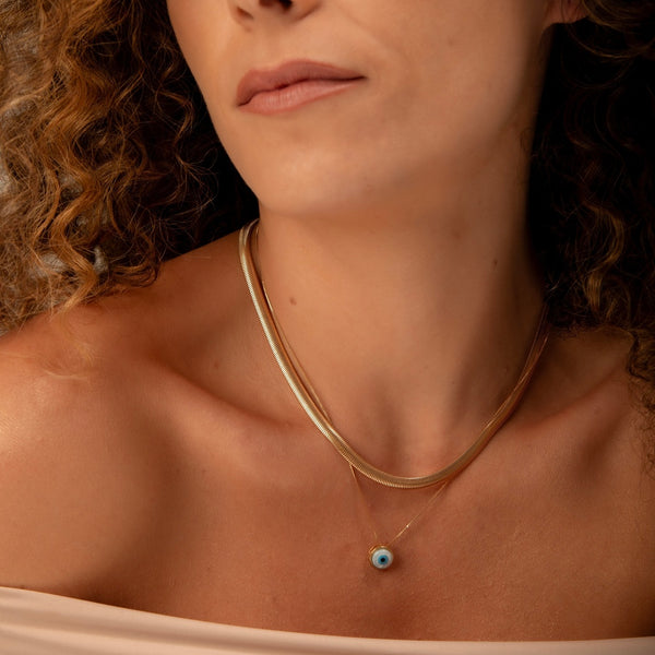 Colar Olho Grego Madre Pérola