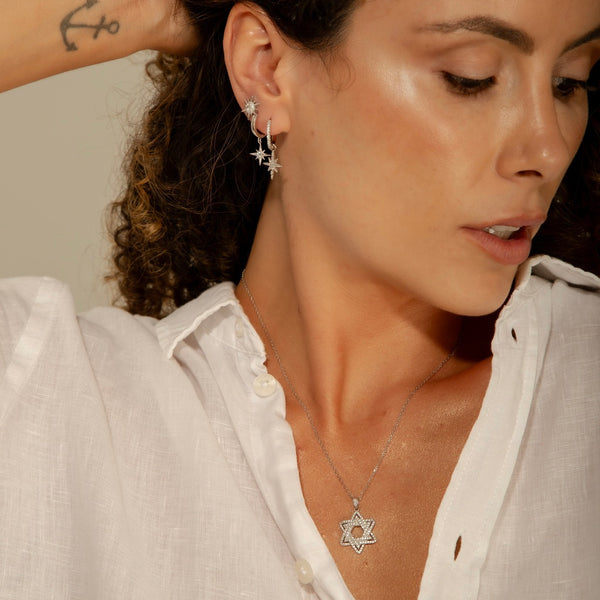 Colar Estrela de Davi P925