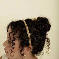 Tiara de Corrente Banhada a Ouro 18k