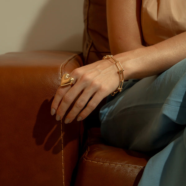 Pulseira Elo Banhada em Ouro 18k