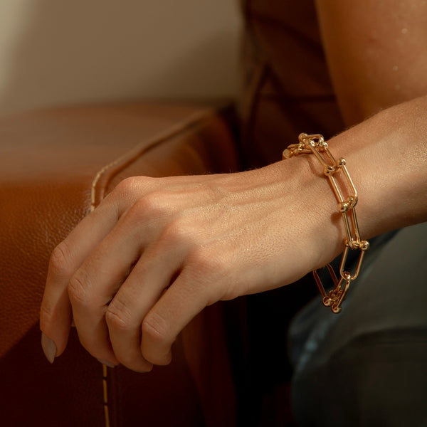 Pulseira Elo Banhada em Ouro 18k