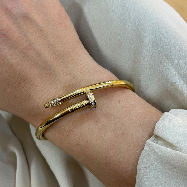 Bracelete Prego Cravejado B.O.